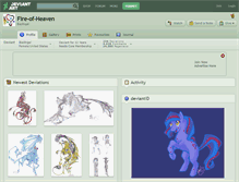 Tablet Screenshot of fire-of-heaven.deviantart.com