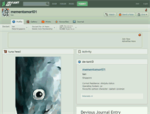 Tablet Screenshot of mementomori01.deviantart.com