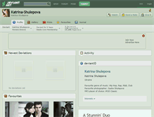 Tablet Screenshot of katrina-shulepova.deviantart.com