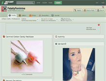 Tablet Screenshot of fatallyfeminine.deviantart.com