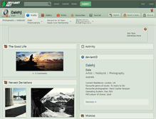 Tablet Screenshot of dalehj.deviantart.com