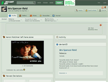 Tablet Screenshot of mrs-spencer-reid.deviantart.com