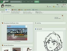 Tablet Screenshot of nekolynx.deviantart.com