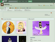 Tablet Screenshot of maferlelu.deviantart.com