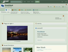 Tablet Screenshot of knockstock.deviantart.com