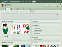 Tablet Screenshot of cymru-kun.deviantart.com