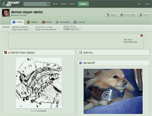Tablet Screenshot of demon-slayer-dante.deviantart.com