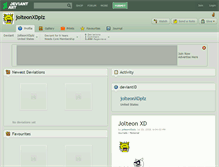 Tablet Screenshot of jolteonxdplz.deviantart.com