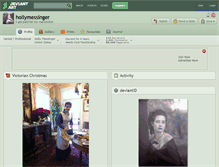 Tablet Screenshot of hollymessinger.deviantart.com