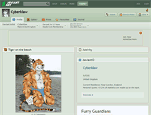 Tablet Screenshot of cyberklaw.deviantart.com