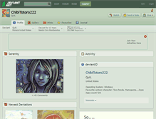 Tablet Screenshot of chibitotoro222.deviantart.com