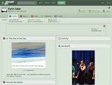 Tablet Screenshot of kyrin-sabe.deviantart.com