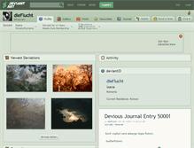 Tablet Screenshot of dieflucht.deviantart.com