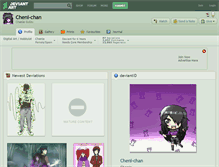 Tablet Screenshot of cheni-chan.deviantart.com