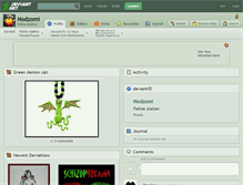 Tablet Screenshot of nodzomi.deviantart.com