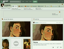 Tablet Screenshot of evajones.deviantart.com