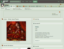 Tablet Screenshot of dailan.deviantart.com