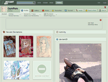 Tablet Screenshot of gumpom.deviantart.com