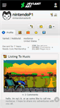 Mobile Screenshot of nintendop1.deviantart.com