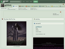 Tablet Screenshot of gothfiend.deviantart.com