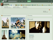 Tablet Screenshot of meraness.deviantart.com