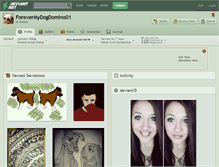 Tablet Screenshot of forevermydogdomino01.deviantart.com
