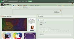 Desktop Screenshot of dark-lady-69.deviantart.com
