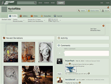 Tablet Screenshot of nyctof0bia.deviantart.com