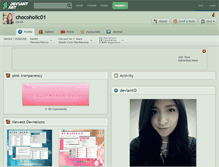 Tablet Screenshot of chocoholic01.deviantart.com