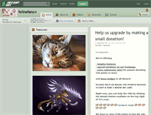 Tablet Screenshot of felinefans.deviantart.com