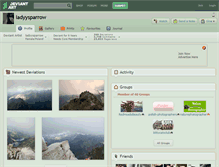 Tablet Screenshot of ladyysparrow.deviantart.com