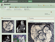 Tablet Screenshot of isisandwolf.deviantart.com