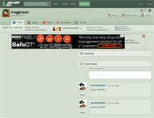 Tablet Screenshot of meggtoeee.deviantart.com