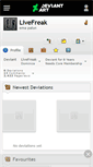 Mobile Screenshot of livefreak.deviantart.com