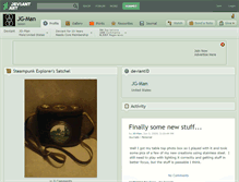 Tablet Screenshot of jg-man.deviantart.com