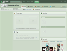 Tablet Screenshot of color-me-wild.deviantart.com