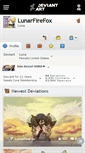 Mobile Screenshot of lunarfirefox.deviantart.com