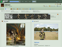 Tablet Screenshot of 3ddream.deviantart.com