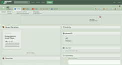 Desktop Screenshot of mj.deviantart.com