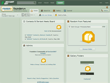 Tablet Screenshot of founders.deviantart.com