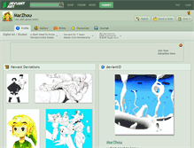 Tablet Screenshot of marzhou.deviantart.com