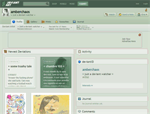 Tablet Screenshot of amberchaos.deviantart.com