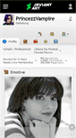 Mobile Screenshot of princezzvampire.deviantart.com