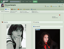Tablet Screenshot of princezzvampire.deviantart.com