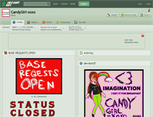 Tablet Screenshot of candygirl-xoxo.deviantart.com