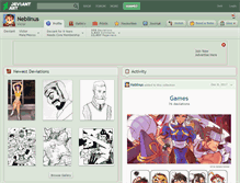 Tablet Screenshot of neblinus.deviantart.com