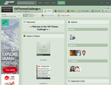 Tablet Screenshot of 100themeschallenge.deviantart.com