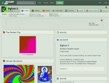 Tablet Screenshot of bigfoot-x.deviantart.com