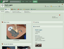 Tablet Screenshot of black-cygne.deviantart.com