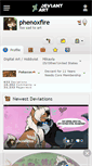 Mobile Screenshot of phenoxfire.deviantart.com